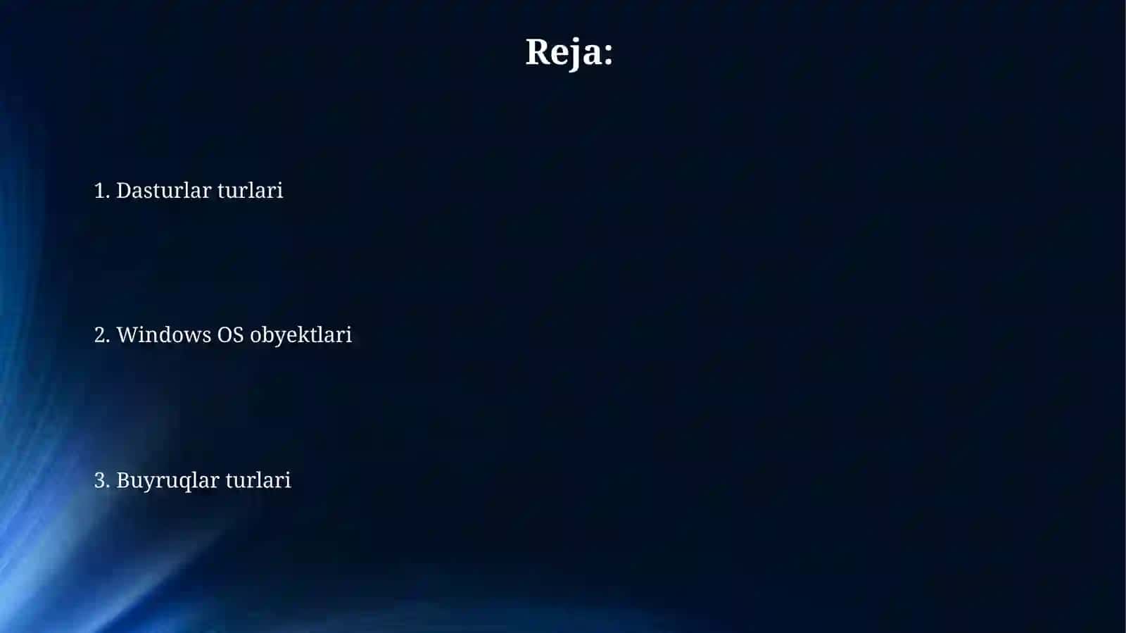 Windows OT obyektlari 2