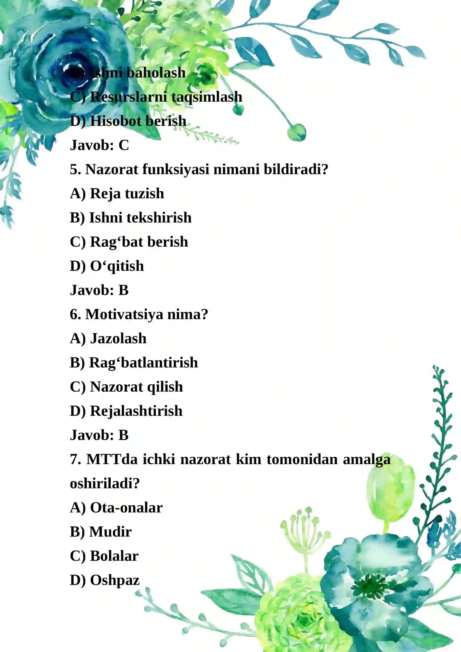 Maktabgacha ta'lim tashkilotlarida menjment 2
