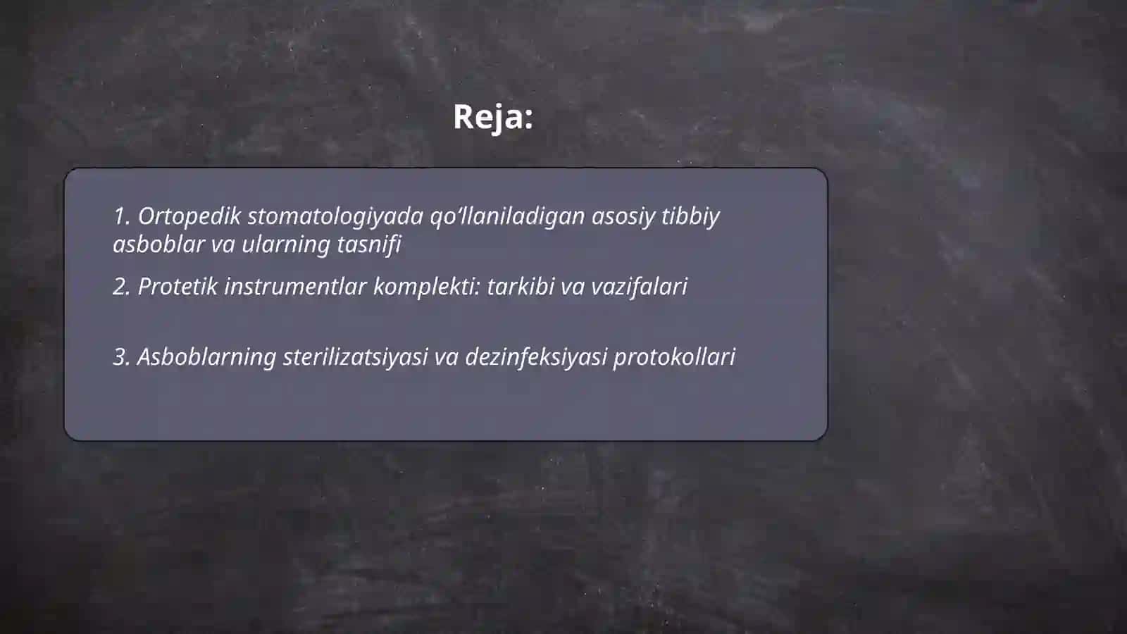 Qo‘llaniladigan tibbiy asbob – uskunalar 2