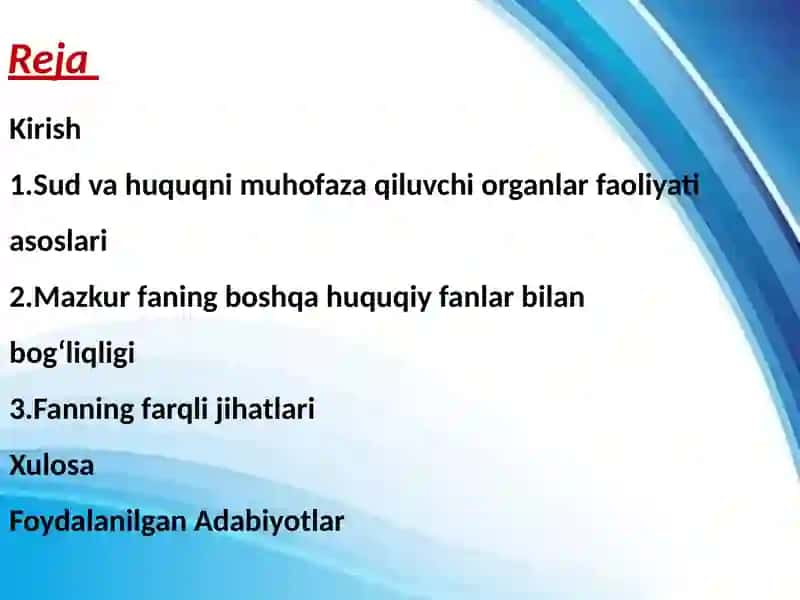 Sud va huquqni muhofaza qiluvchi organlar 2