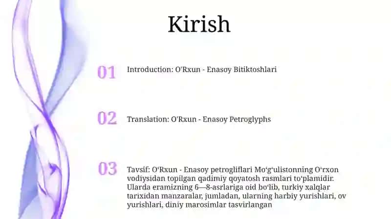 O'Rxun - Enasoy Bitiktoshlari 2