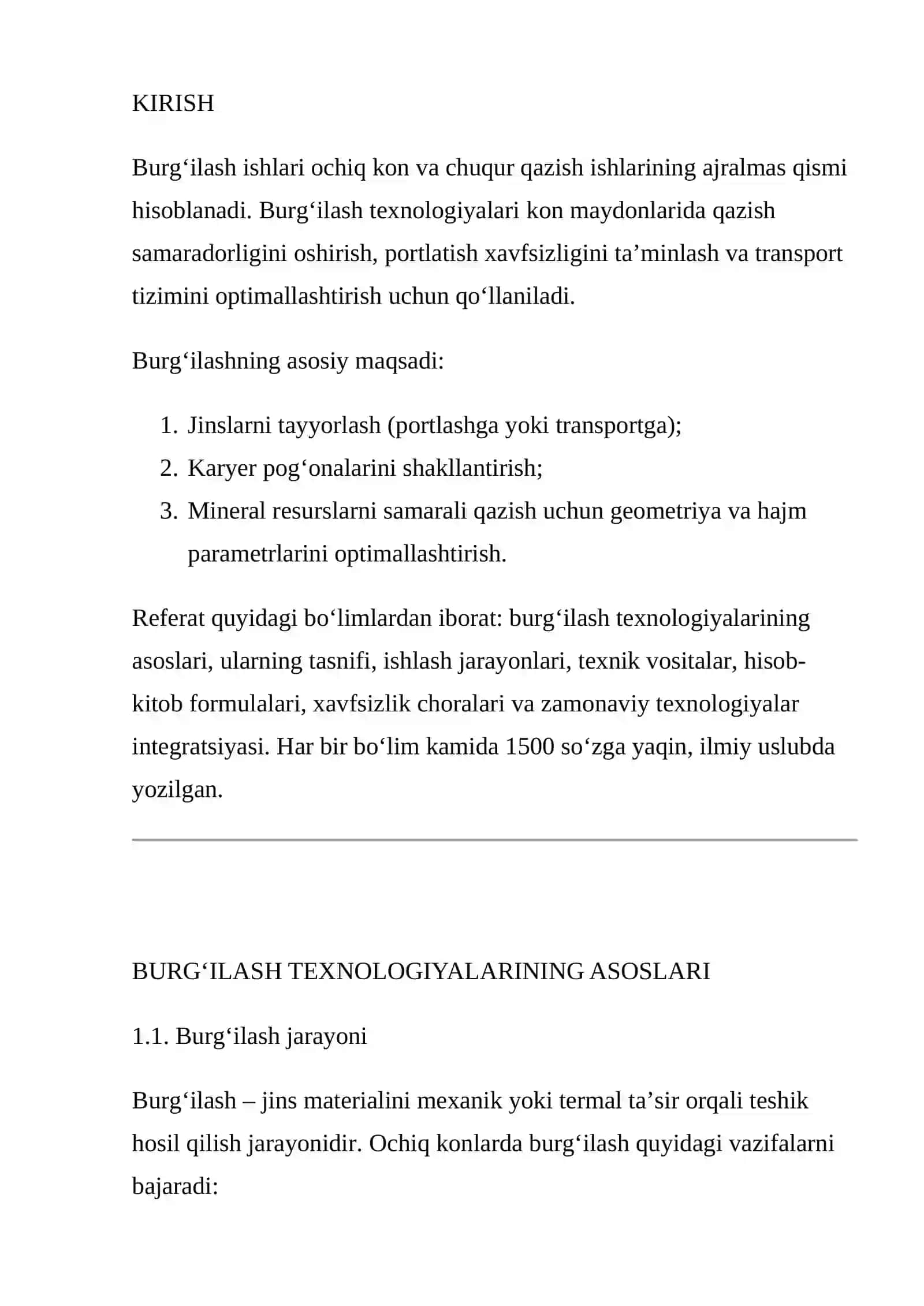 BURG‘ILASH TEXNOLOGIYALARI VA ULARNING TASNIFI 2