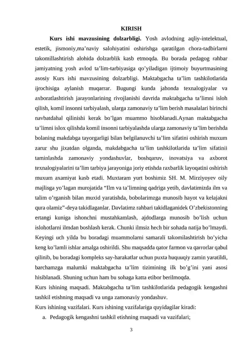 Maktabgacha ta’lim tashkilotlarida pedagogik kengash faoliyatini tashkil etish va takomillashtirishning zamonaviy yondashuvlari 2