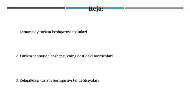 Turizm industriyasida menejmentning evolyutsiyasi 2