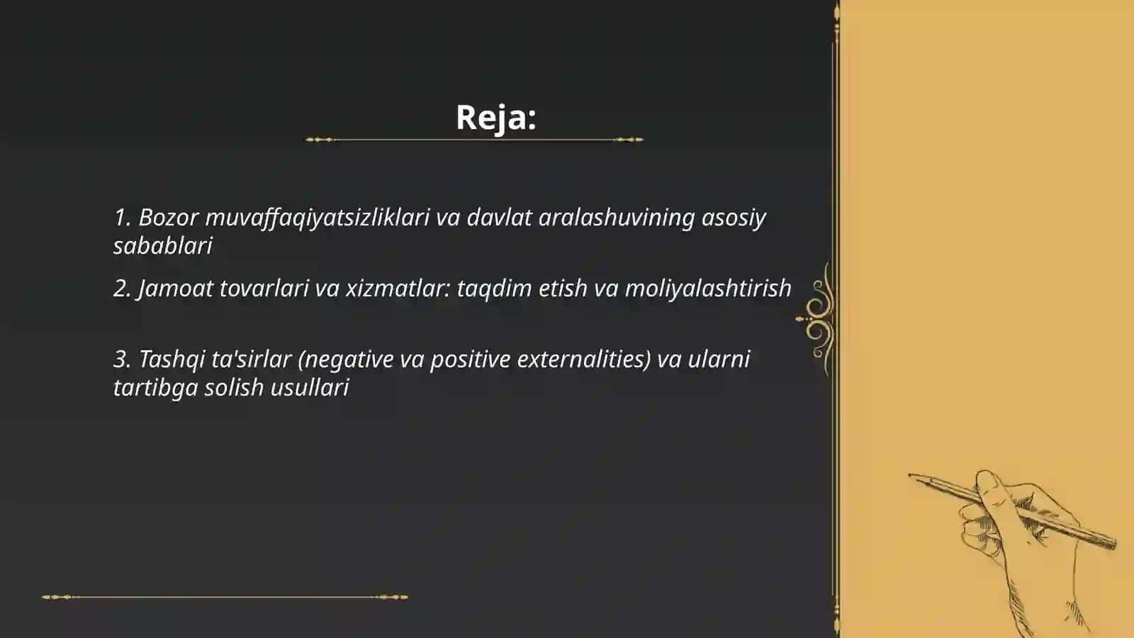 Mikroiqtisodiyotda davlatning roli va uning cheklovlari 2