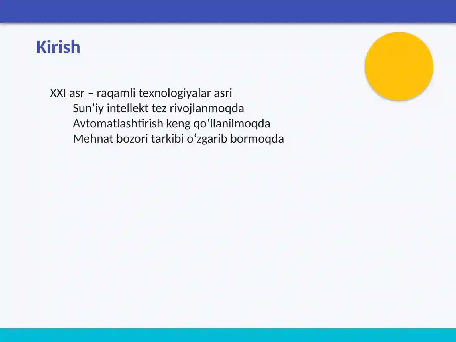 Sun’iy intellekt va avtomatlashtirishning mehnat bozori dinamikasiga ta’siri 2