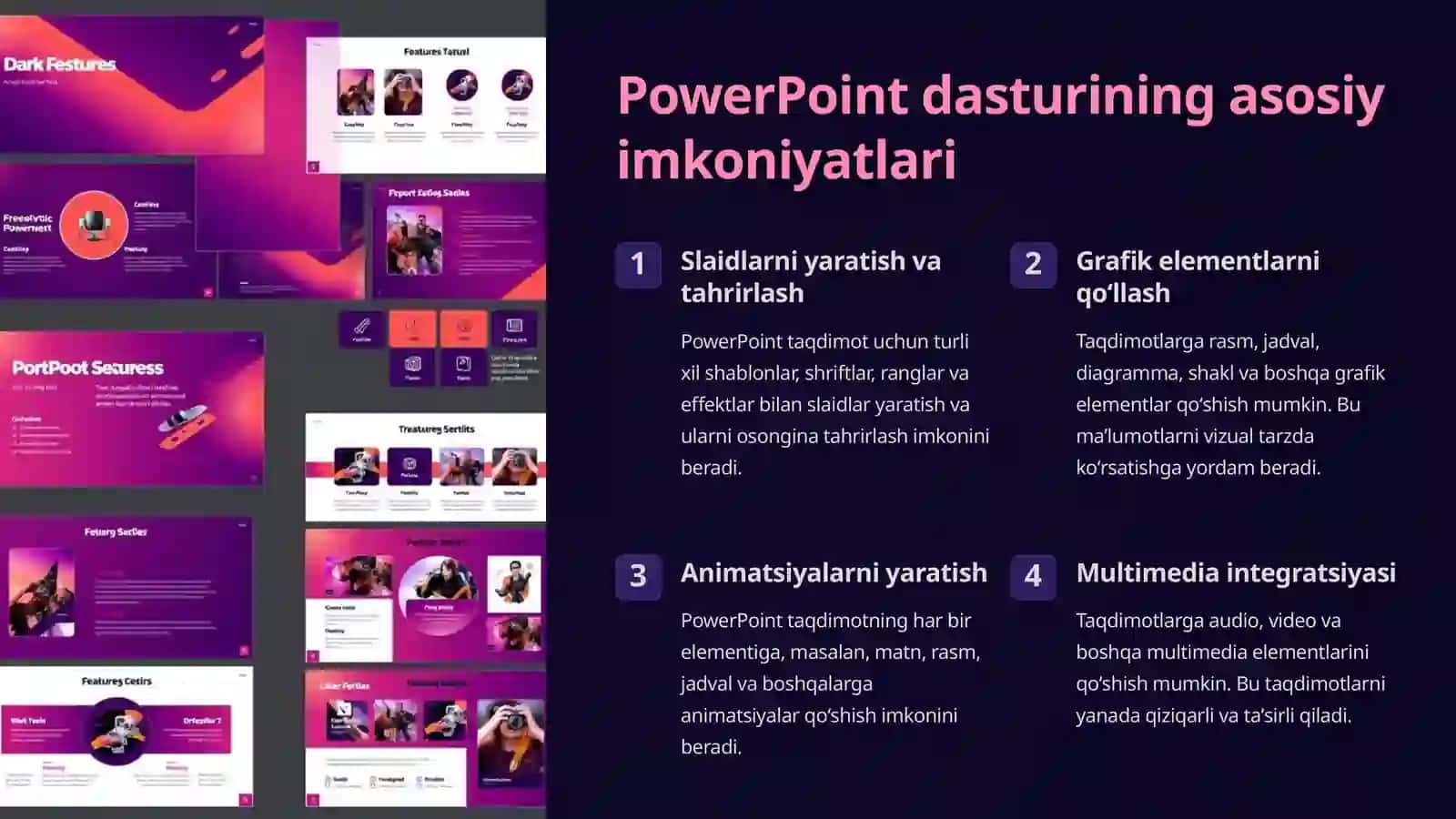 PowerPoint dasturining grafik animatsiyalari 2