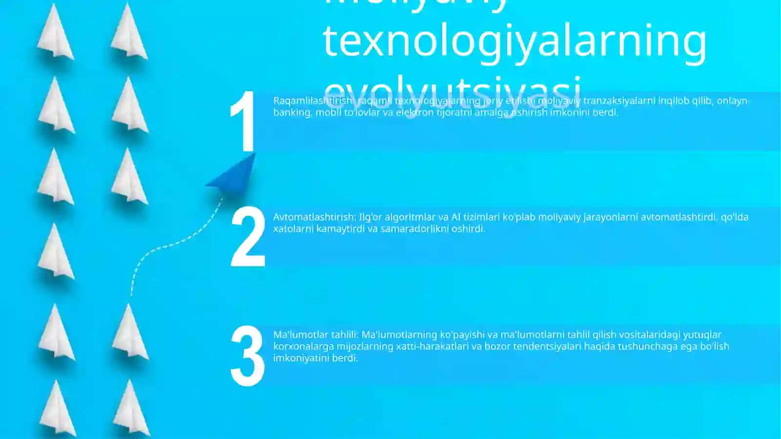 Moliyaviy Texnalogiyalarni Rivojlanishi 2