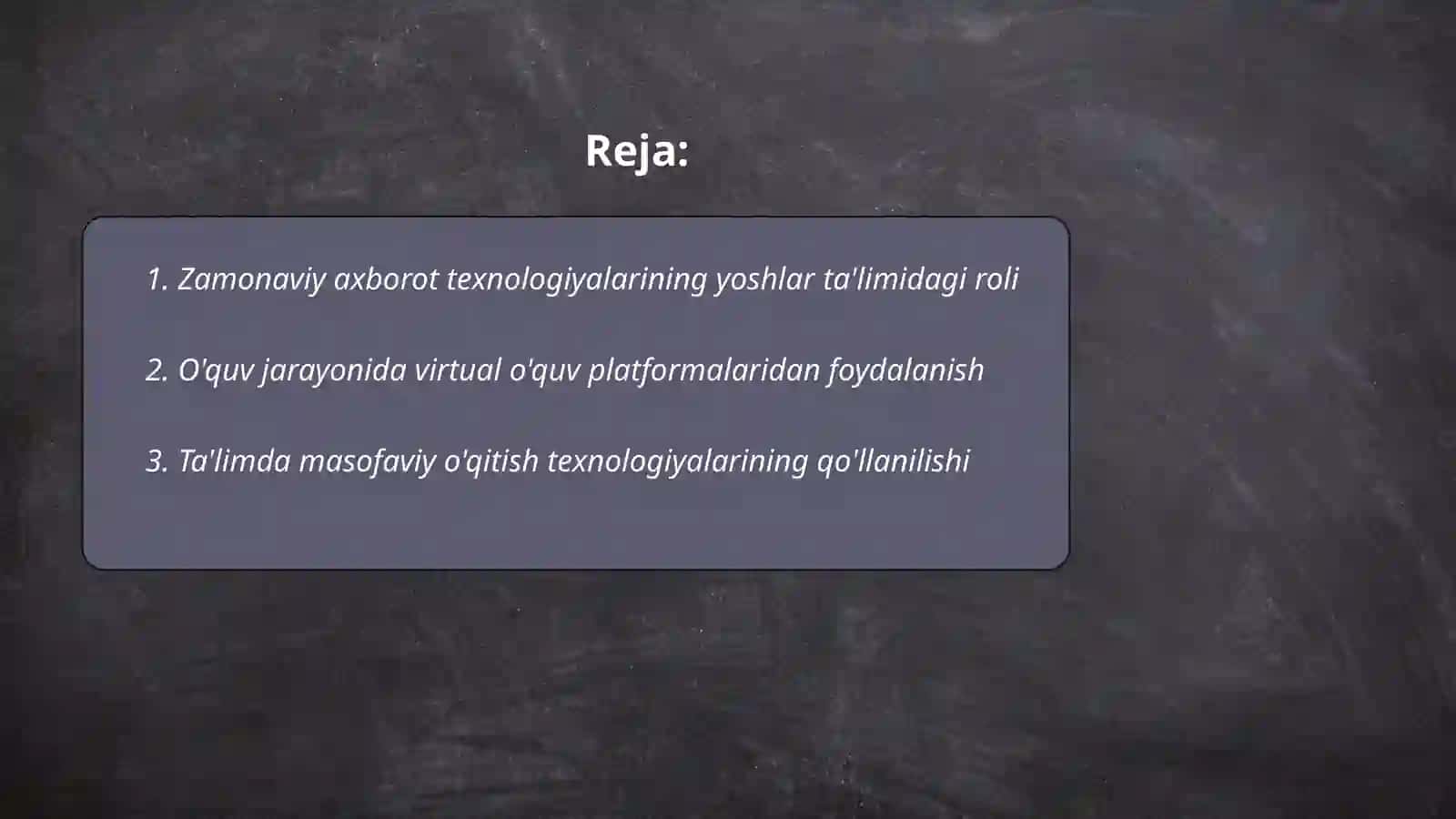 Yoshlar ta'lim tarbiyasida zamonaviy axborot texnologiyalarining o'rni va ahamiyati 2