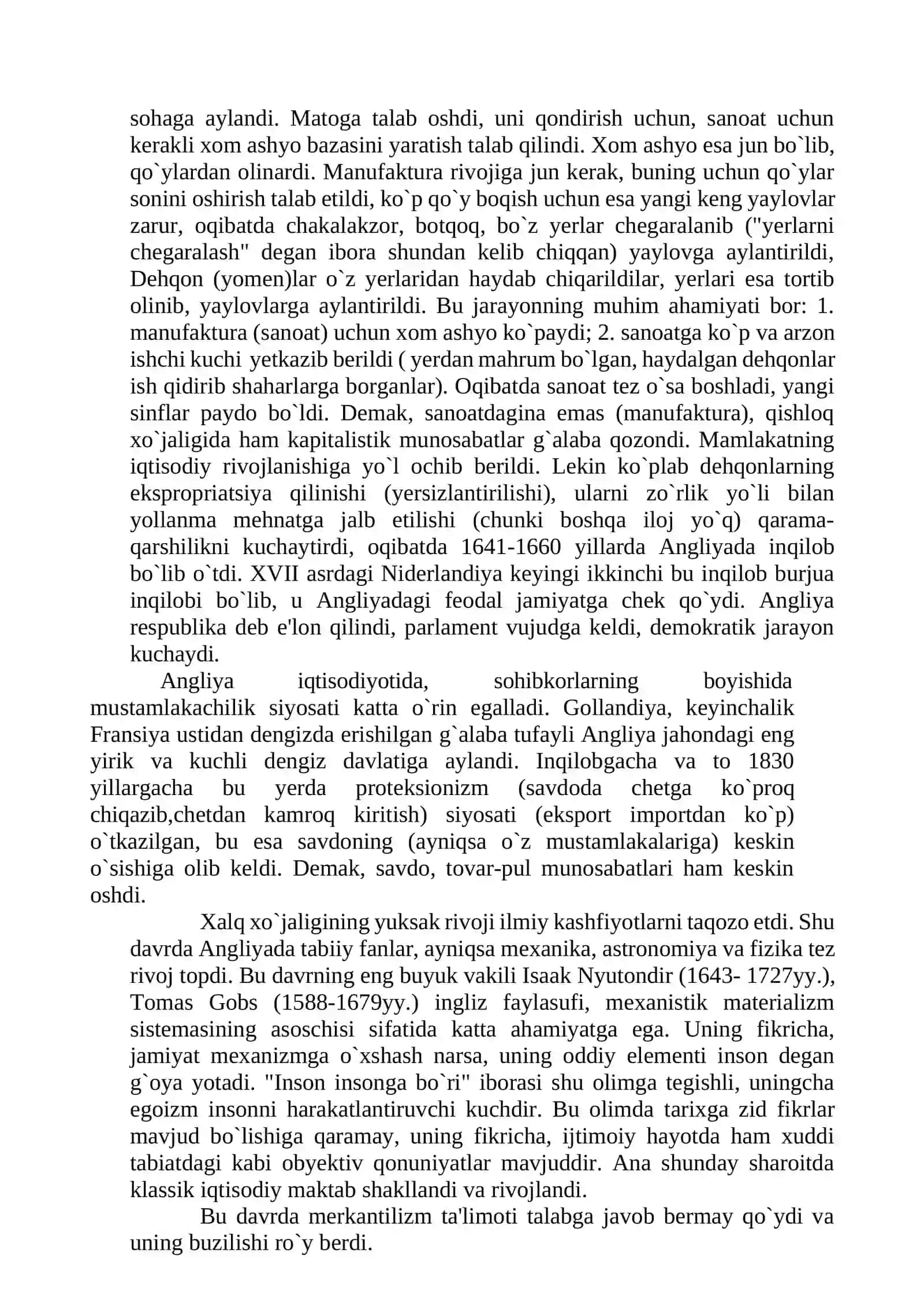 ANGLIYA VA FRANSIYADA KLASSIK IQTISODIY MAKTABNING VUJUDGA KELISHI (1-bosqich) 2