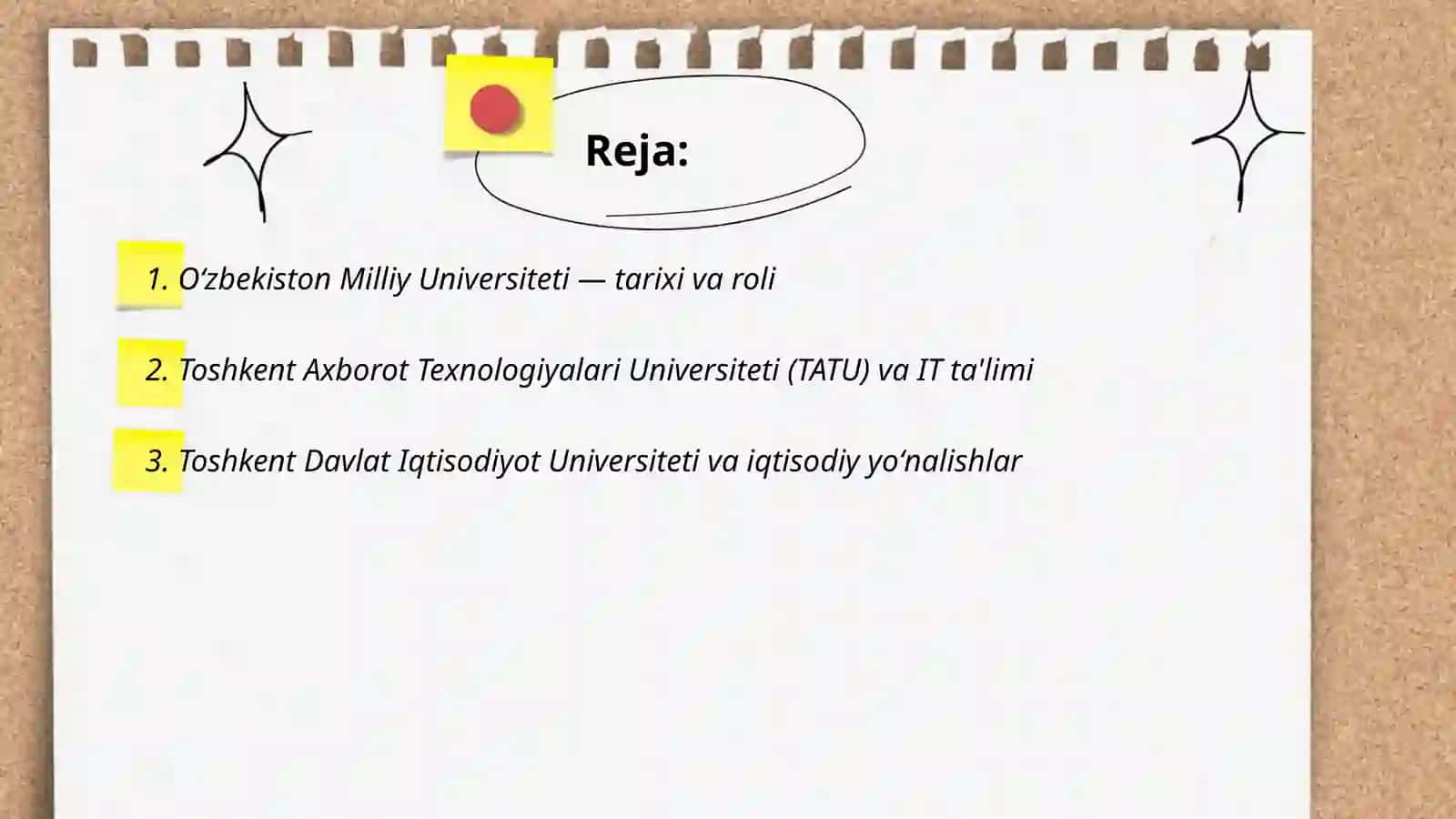 Oʻzbekiston Milliy Universiteti — tarixi va roli 2