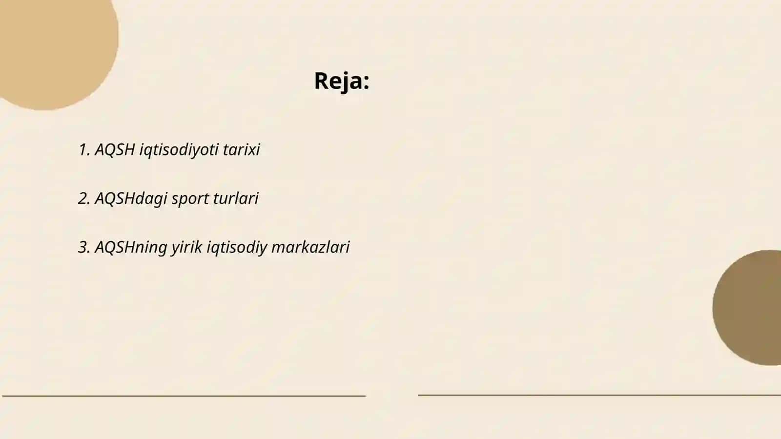 Aqsh iqtisodiyoti va sporti 2