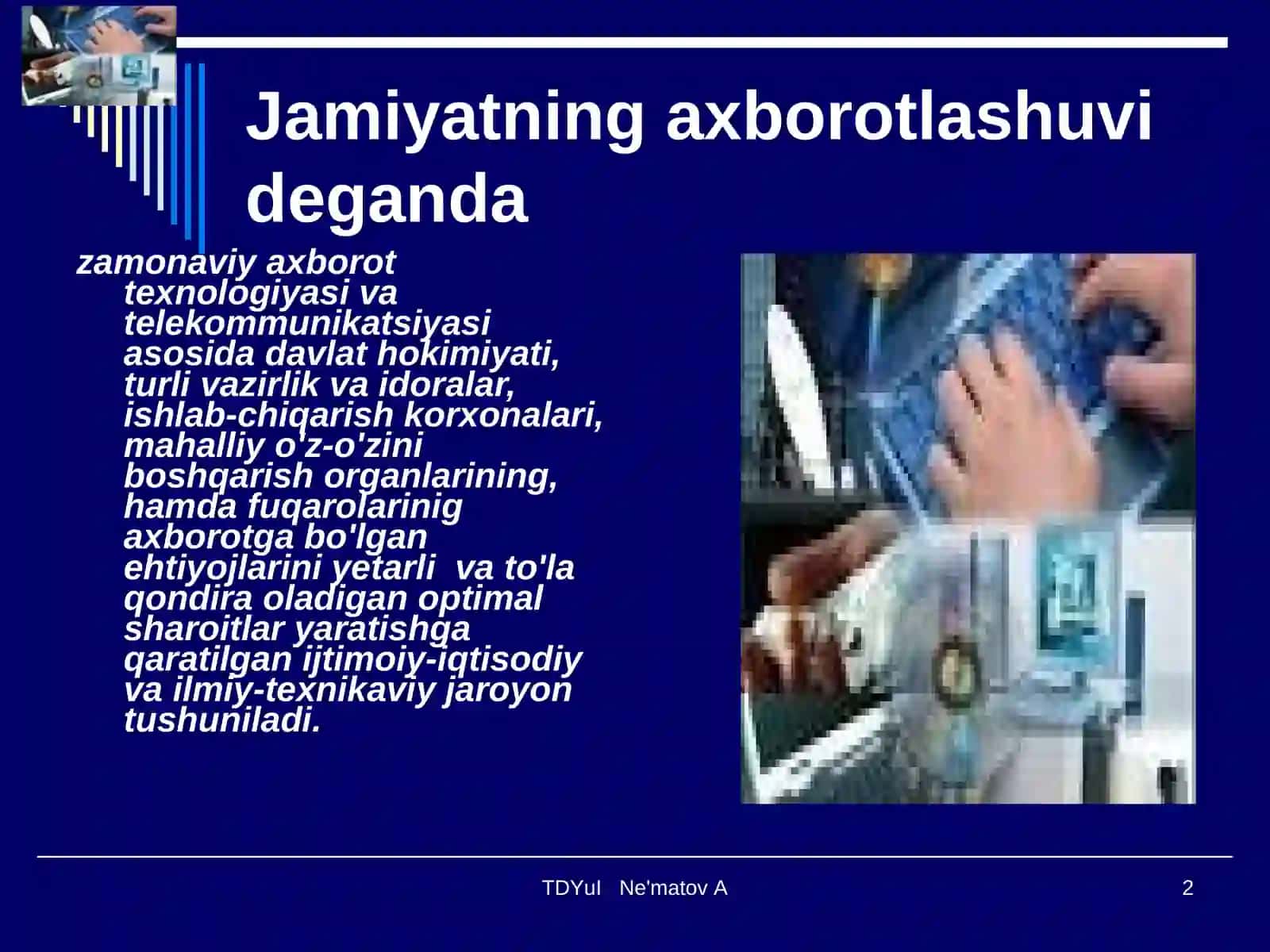 JAMIYATNI AXBOROTLASHTIRISH UCHUN ZARUR SHAROITLAR 2