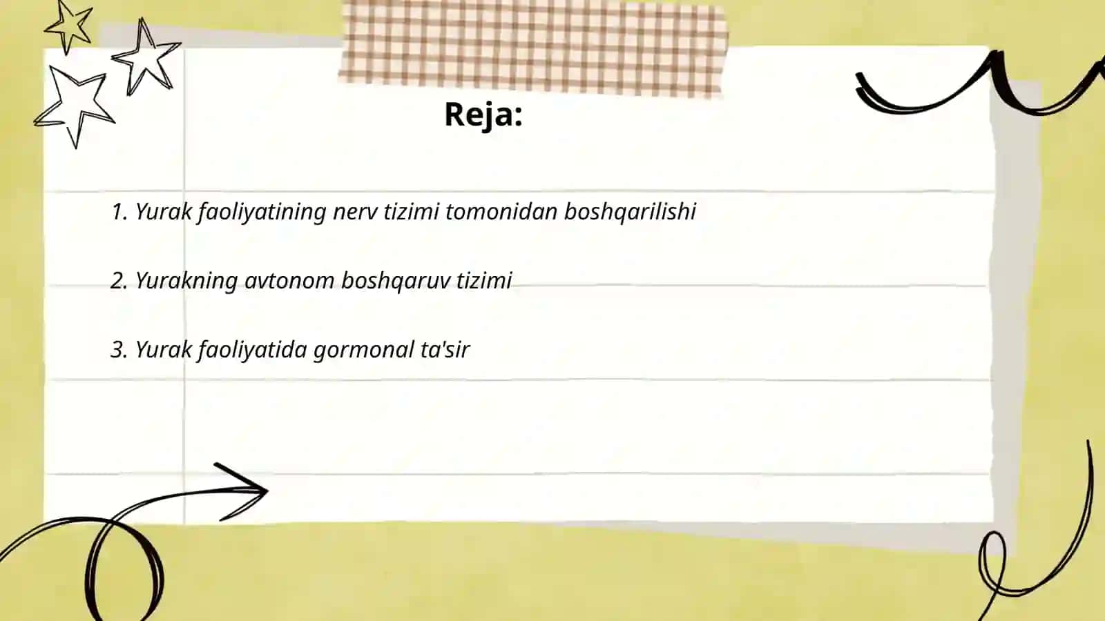 Yurak faoliyatining boshqarish mexanizmlari 2