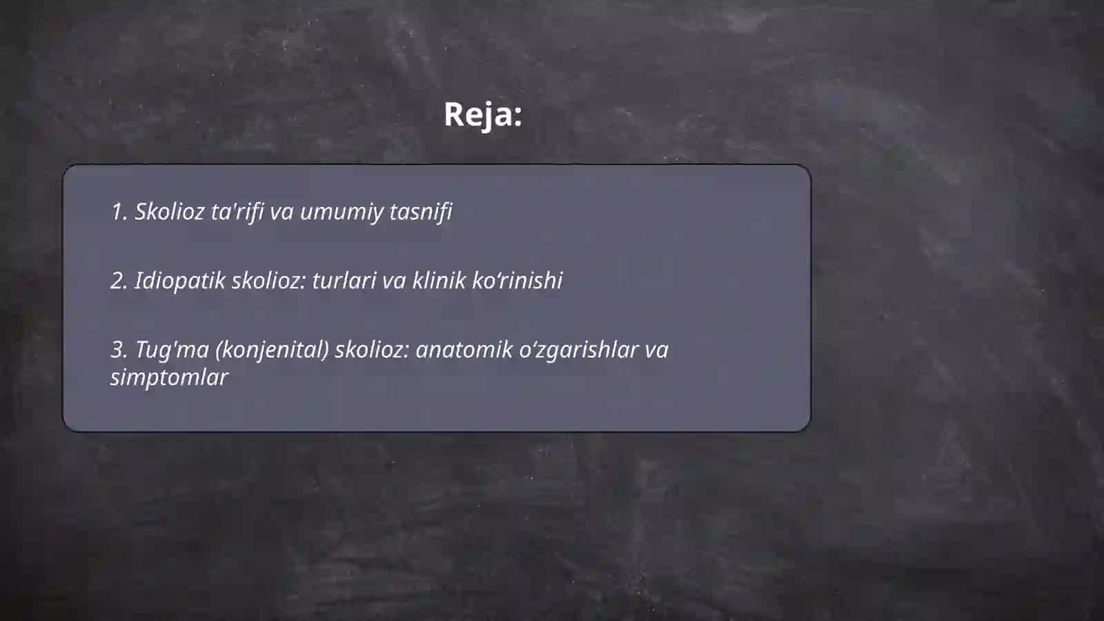 Skoliozning Klinik Simptomlari va Kasallik Variantlari 2