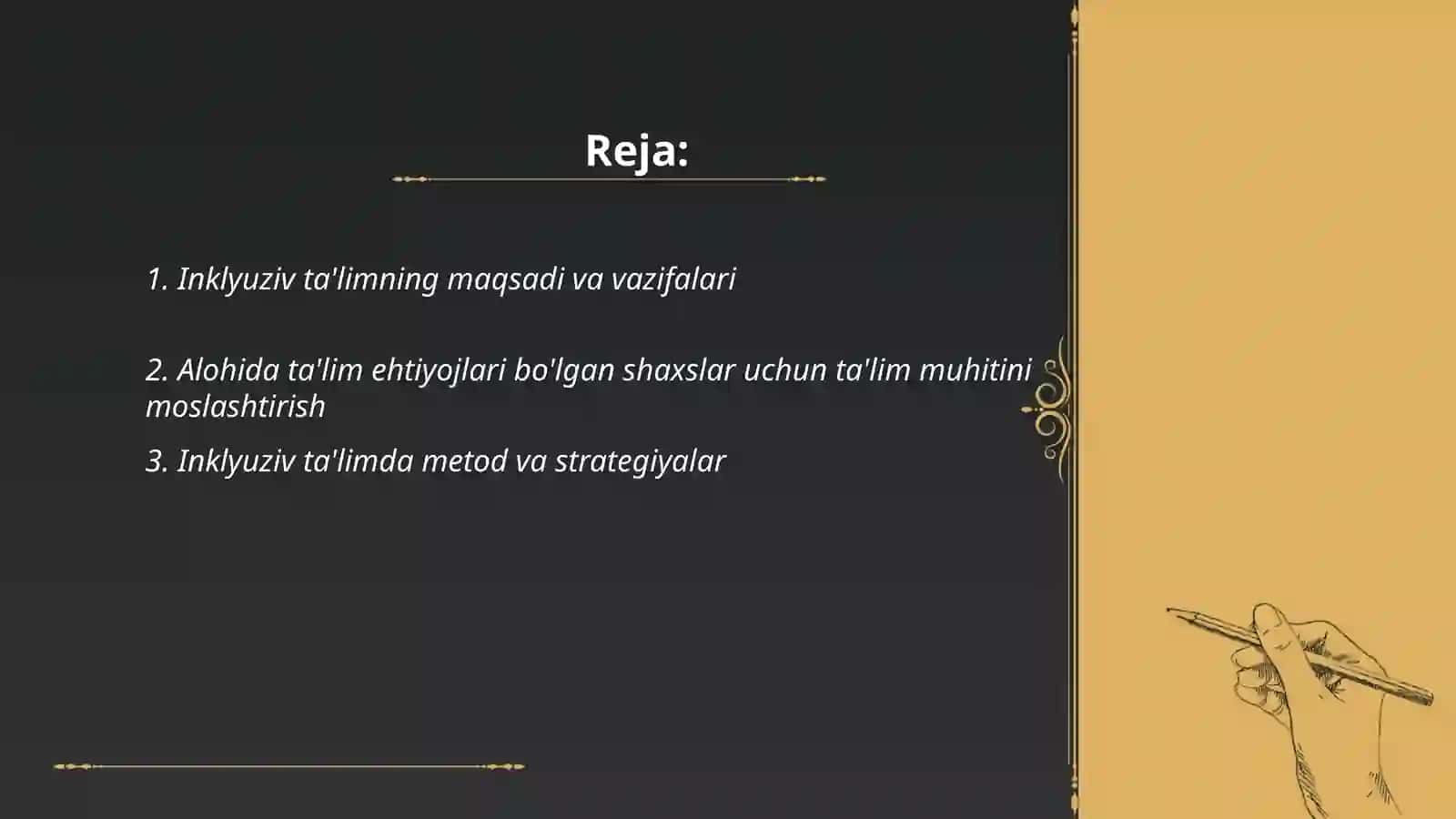 Inklyuziv ta'lim va tarbiyalash konsepsiyasi 2