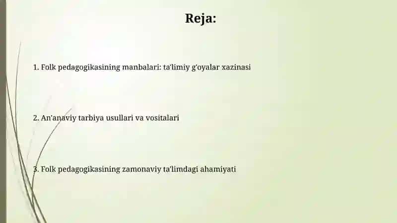 Xalq pedagogikasi manbalarida tarbiyaviy mazmun va g'oyalar 2
