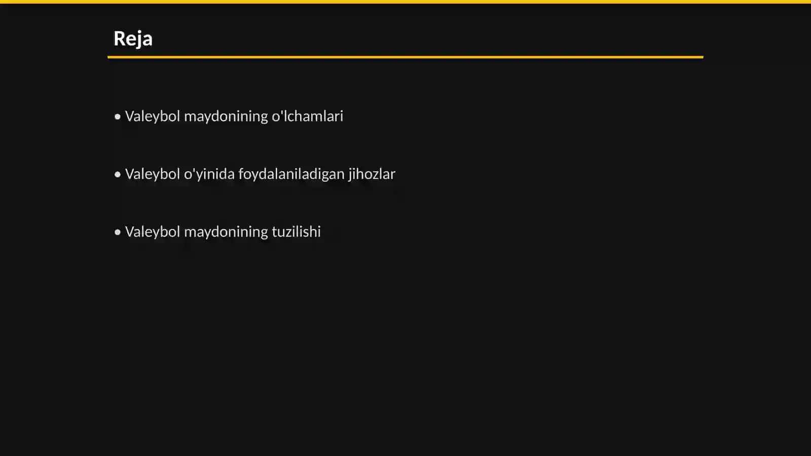 Valeybol sport turining maydoni òlchamlari va jihozlari 2