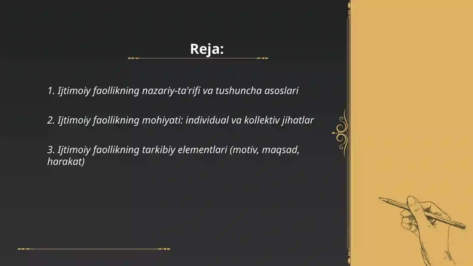 Ijtimoiy faollik tushunchasining mazmuni va mohiyati 2