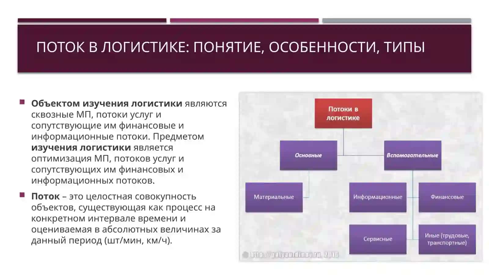 ПОТОК В ЛОГИСТИКЕ: ПОНЯТИЕ, ОСОБЕННОСТИ, ТИПЫ 2