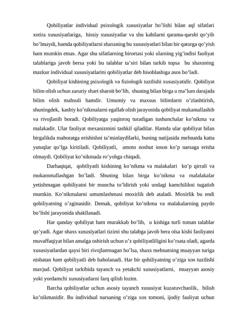 Qobiliyat haqida tushuncha 2