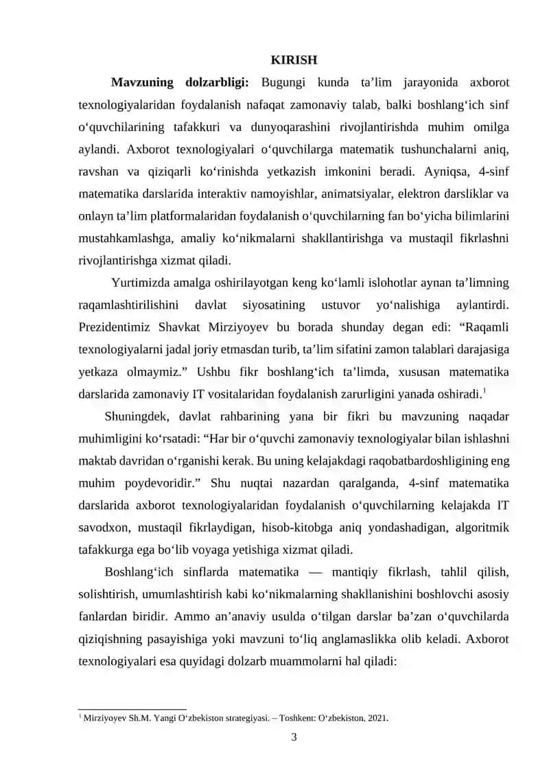 4-sinf matematika darslarida axborot texnologiyalaridan foydalanish 2