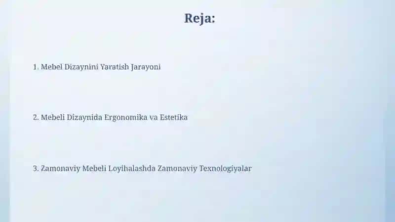 Mebel dizaynini yaratish 2