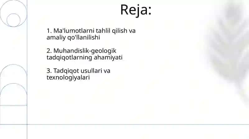 Injenerlik geologik tadqiqqotlar va ularni amalga oshirish 2