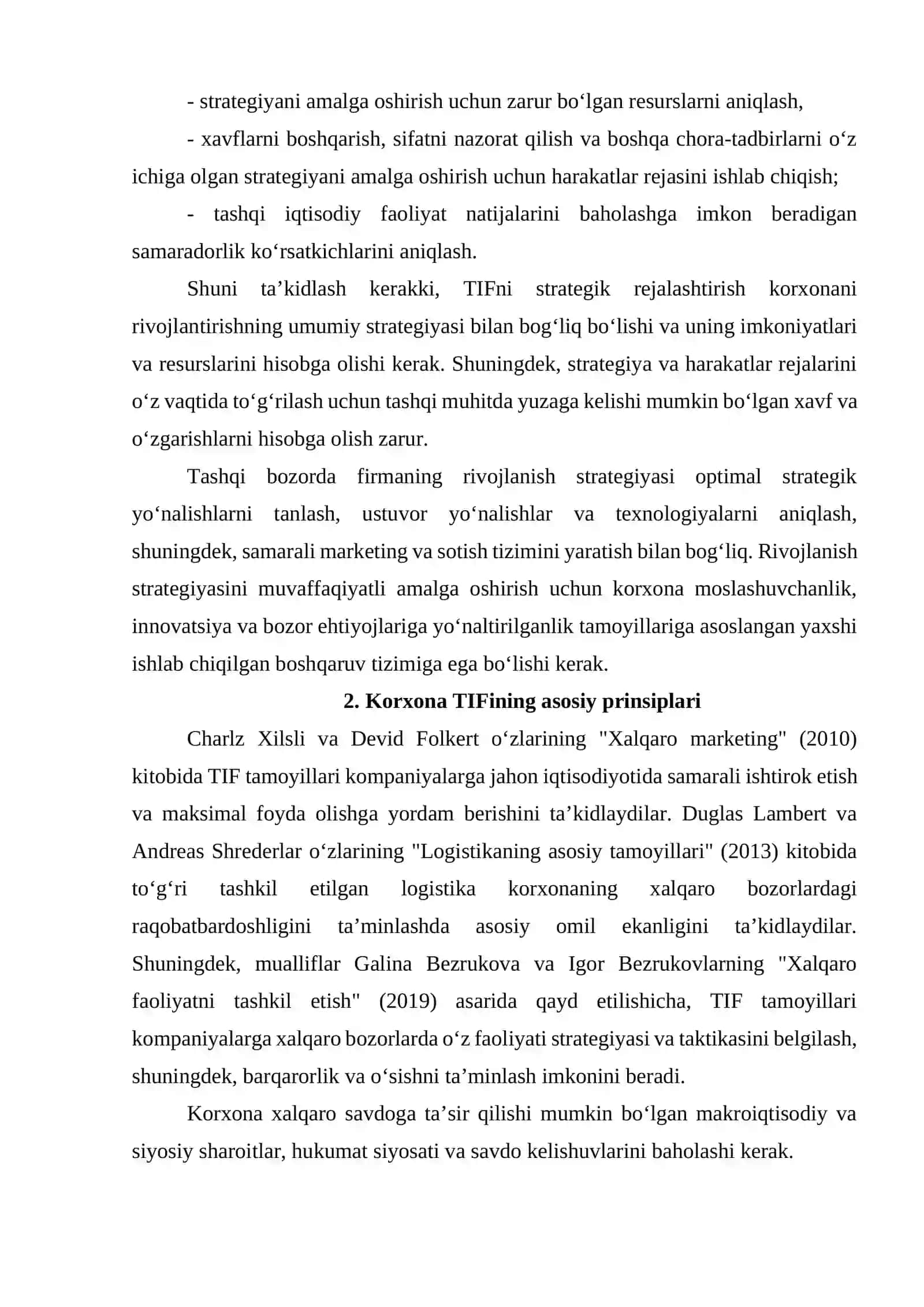Biznesda tashqi iqtisodiy faoliyat analitikasi.(1-qism) 2