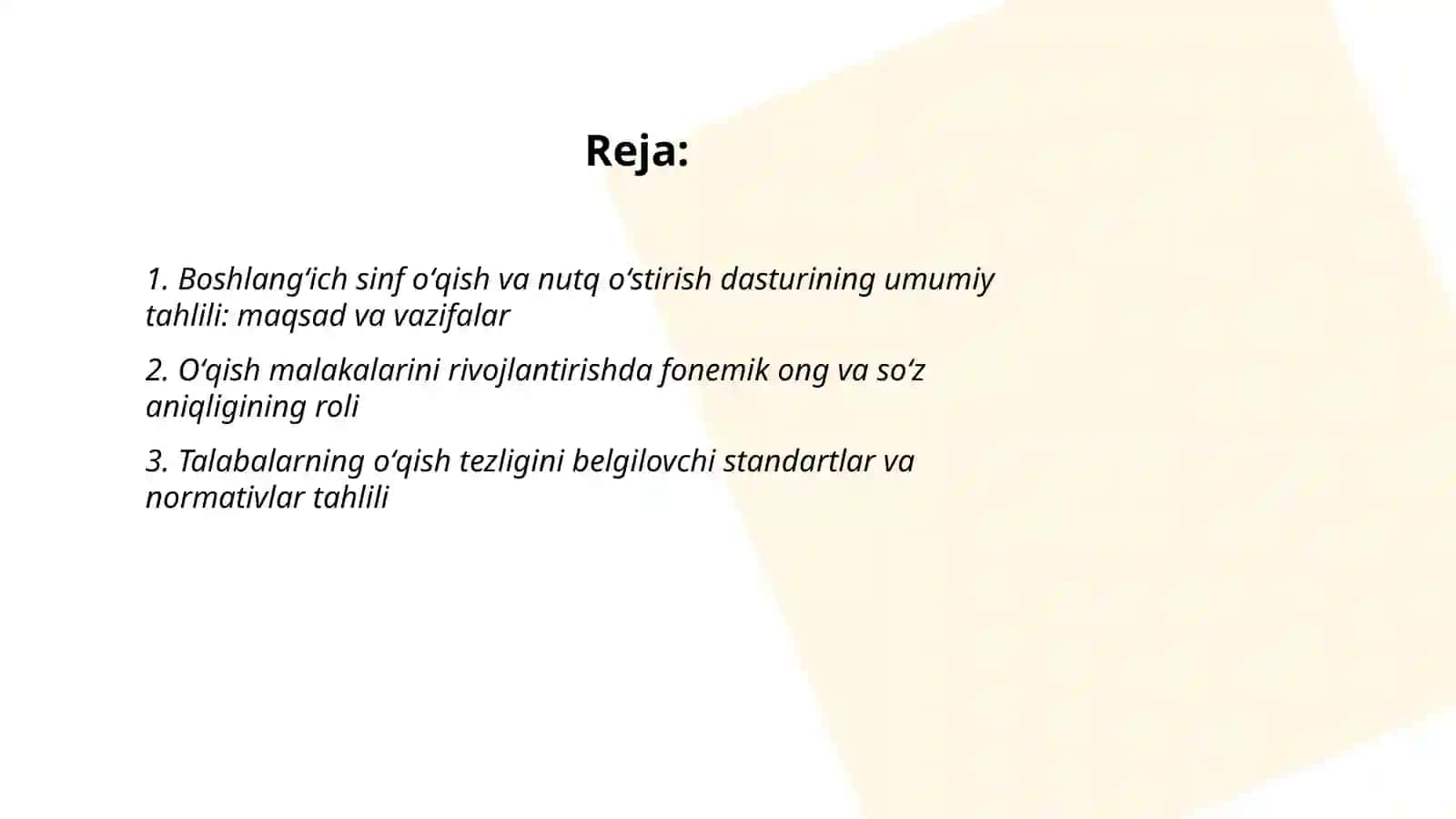 Boshlangʻich sinfda oʻqish va nutq oʻstirish dasturi 2