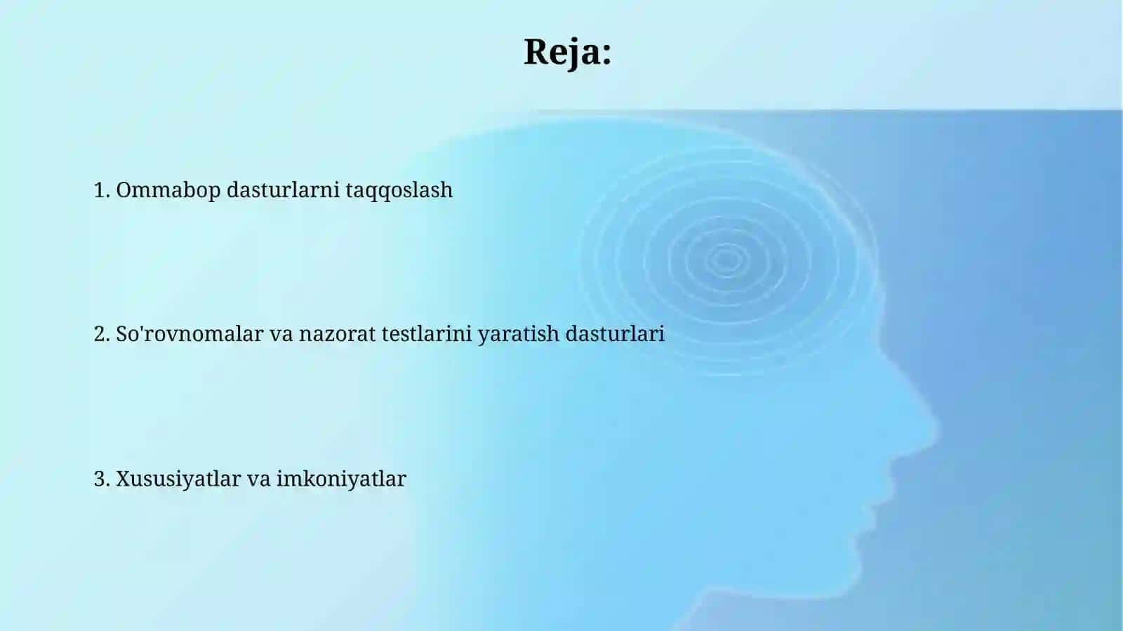 So'rovnomalar yaratish dasturlari 2