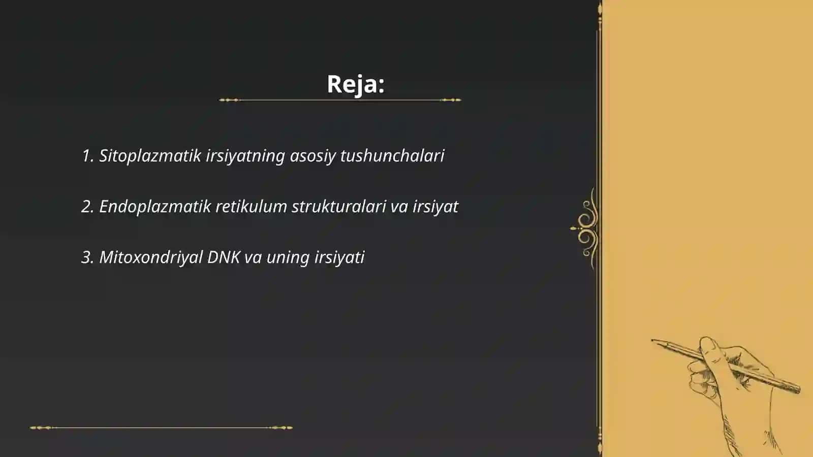 Sitoplazmatik irsiyatning moddiy asoslari 2