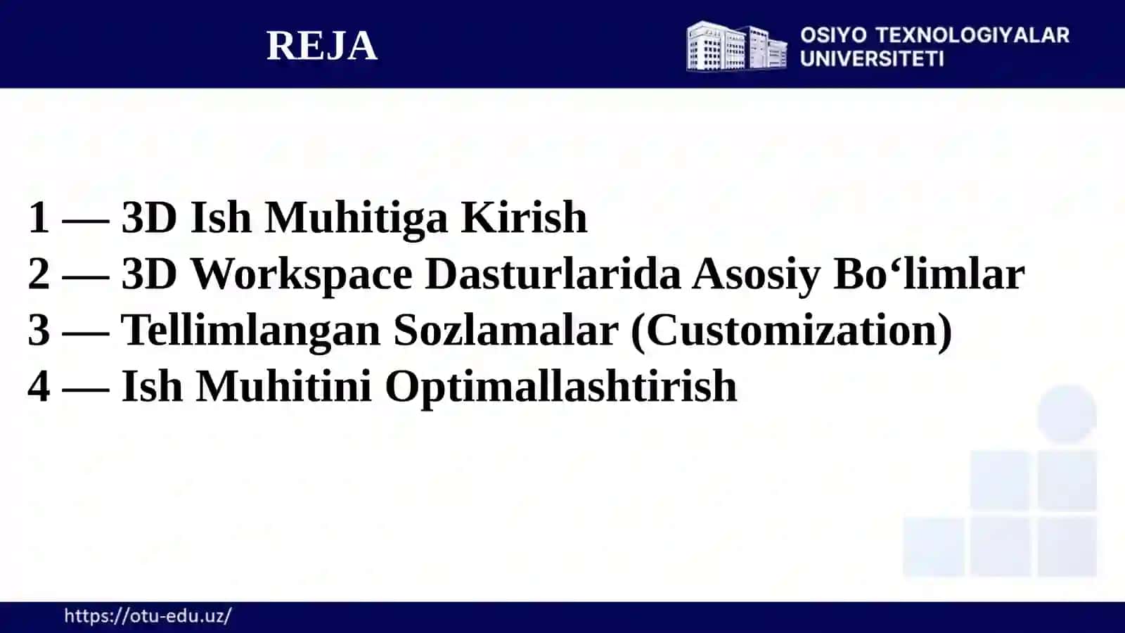 3D LOYIHALASH 2