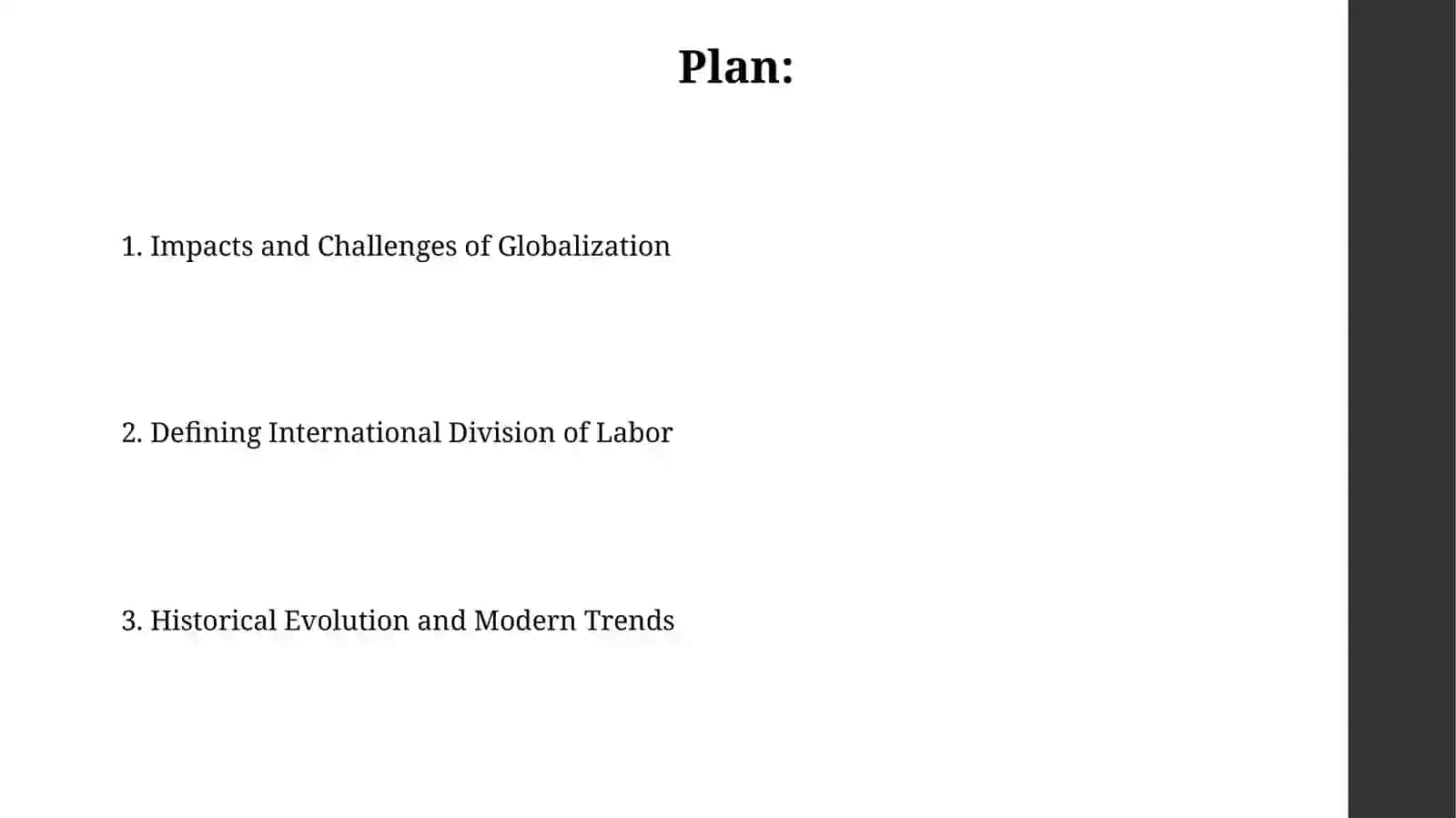 International division of labour 2