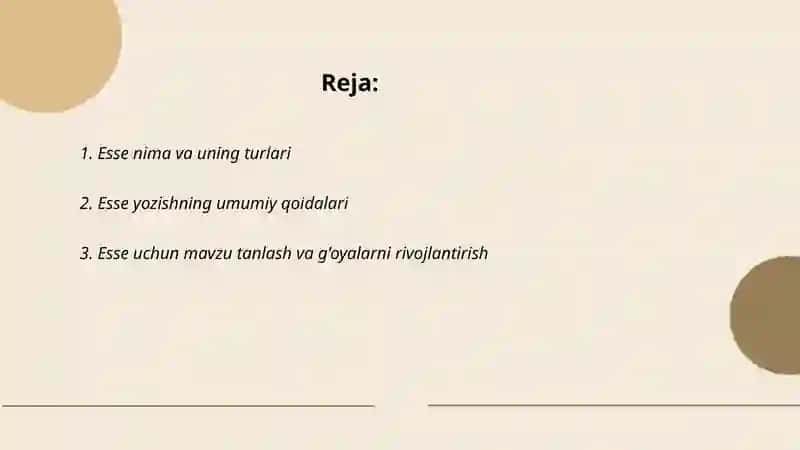 Esse turlari 2