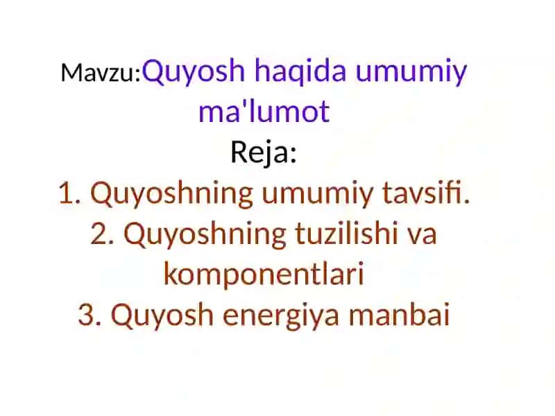 Quyosh tizimi, Quyosh sistemasi 2