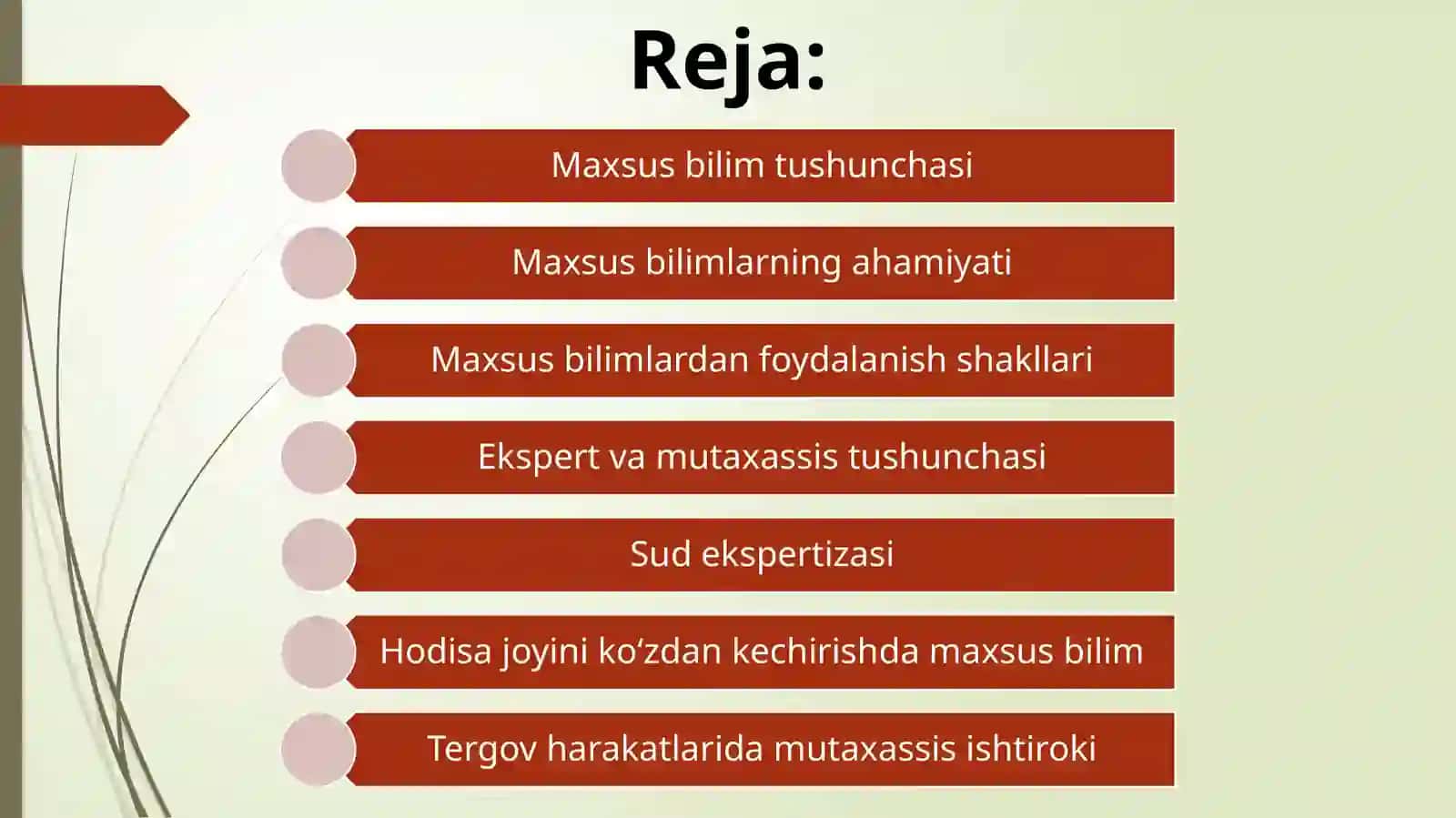 JINOYATLARNI TERGOV QILISHDA MAXSUS BILIMLARDAN FOYDALANISH TARTIBI 2