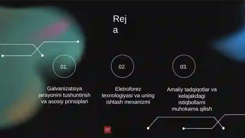 Galvanizatsiya va eletroforez uchun apparatlarning ishlash prinsipini oʻrganish 2