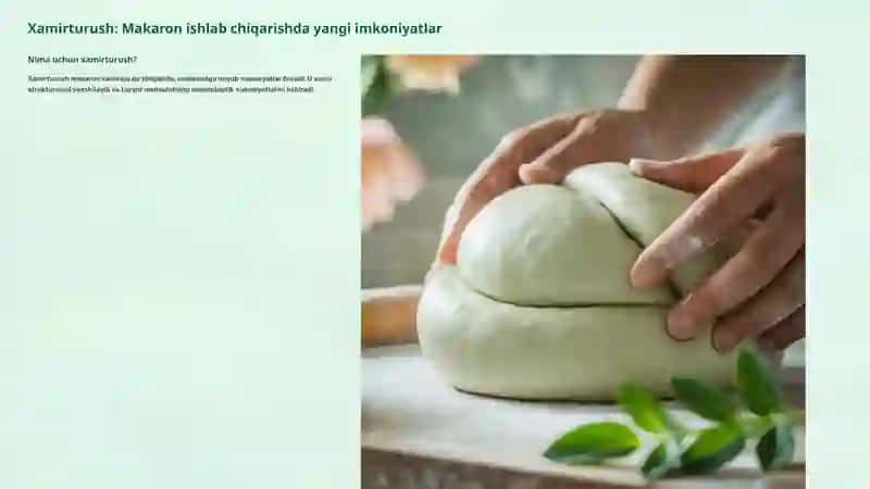 Oziq-ovqat ishlab chiqarishda innovatsion yondashuvlar 2
