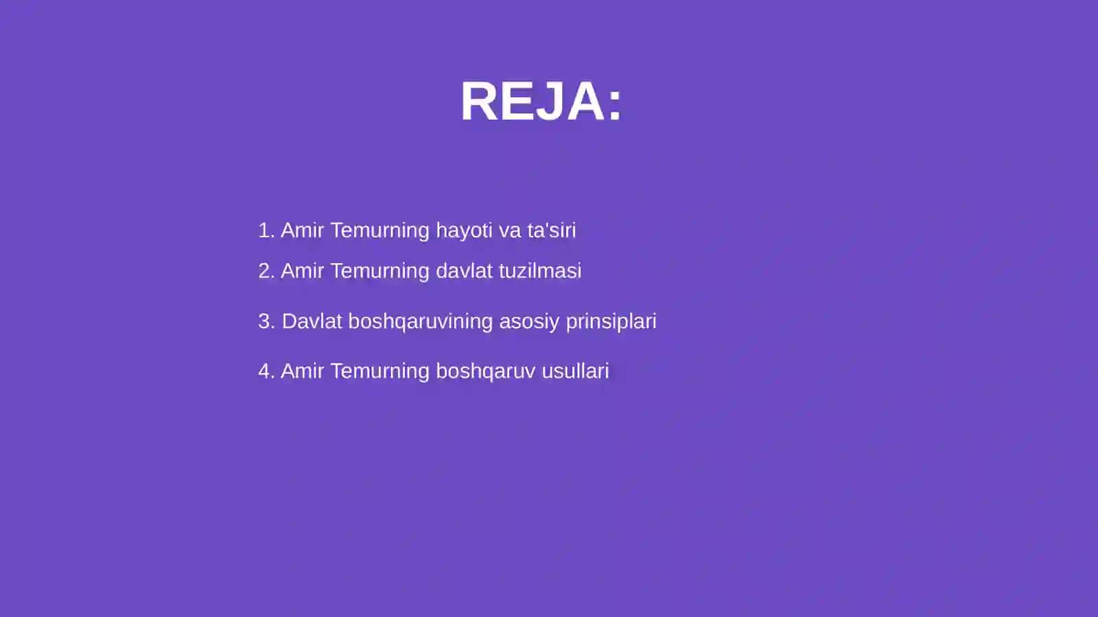 Amir Temurning davlat boshqaruvi 2