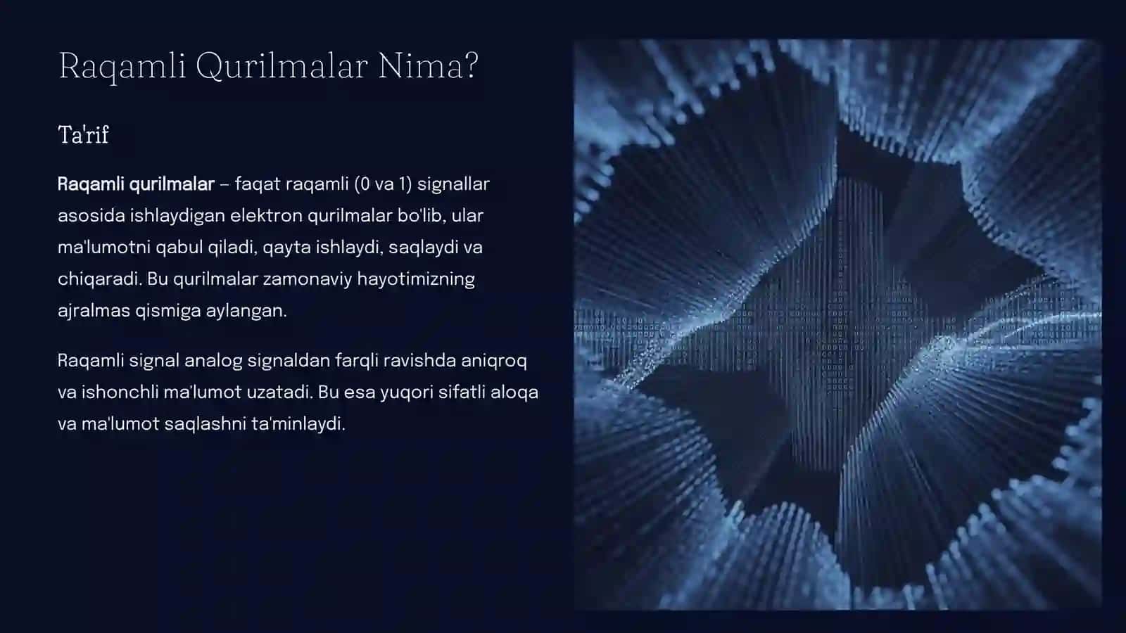 Raqamli Qurilmalar va Kompyuter Tuzilishi 2