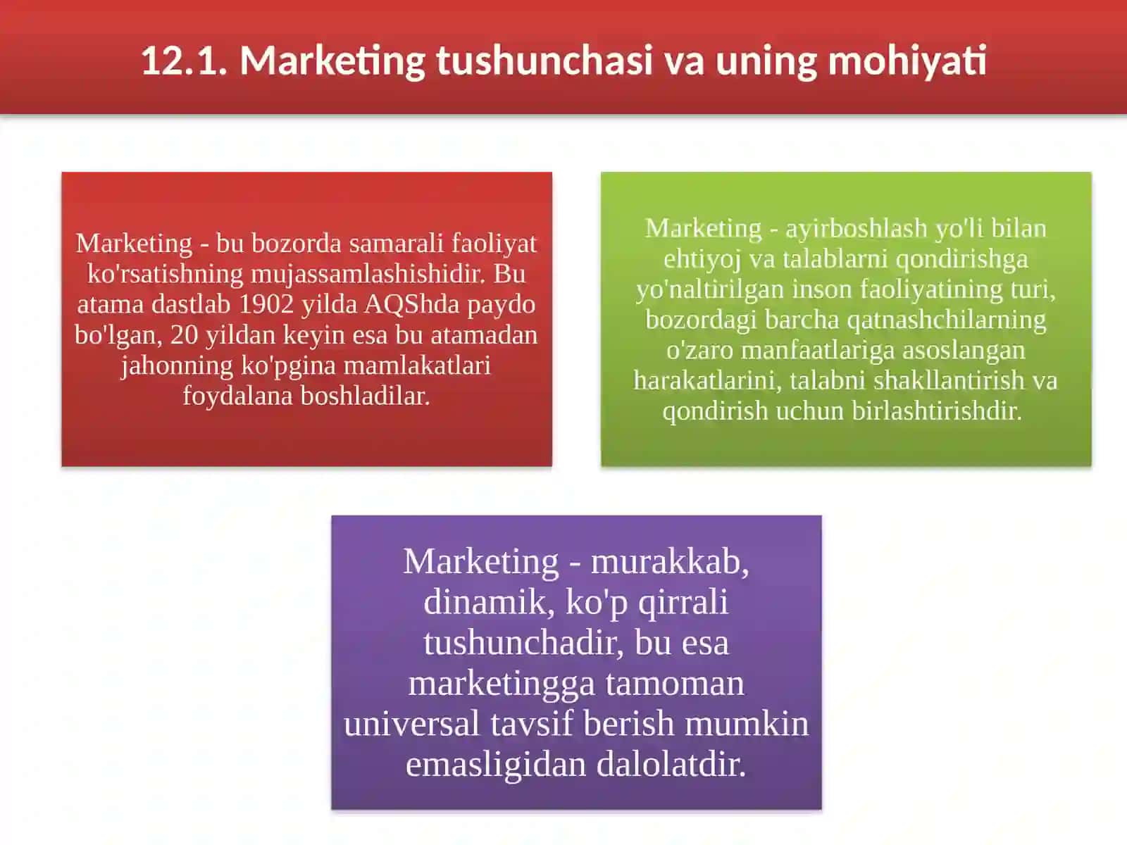 MARKETINGNING NAZARIY ASOSLARI 2