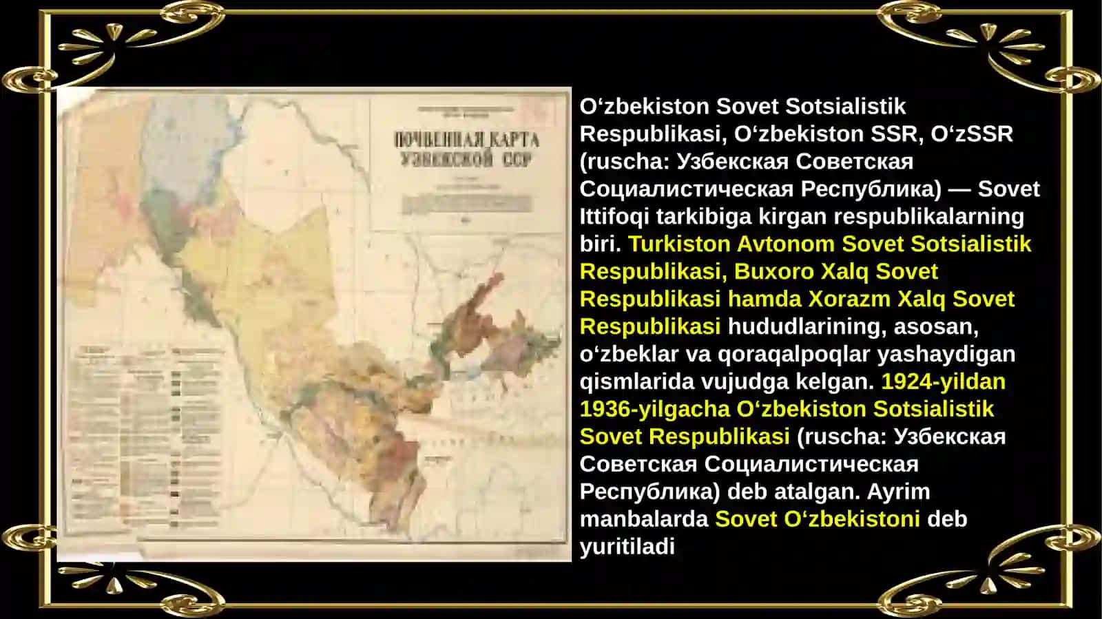 Ўзбекистон 1925-1941 йилларда. Мустабит тузумнинг мустаҳкамланиши 2