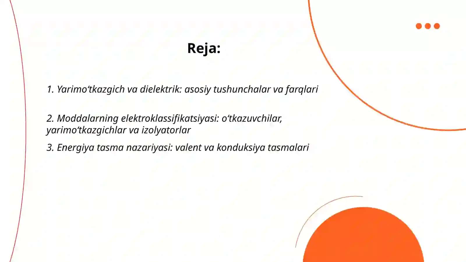 Yarımo'tkazgichlar va dielektriklar 2