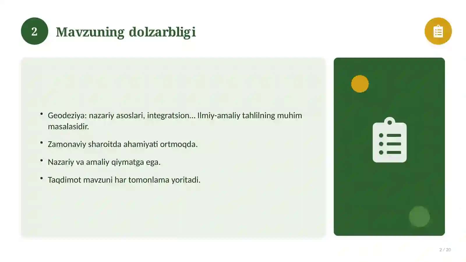 Geodeziya: nazariy asoslari, integratsion yondashuvda (Bitiruv malakaviy ishi (diplom)) 2