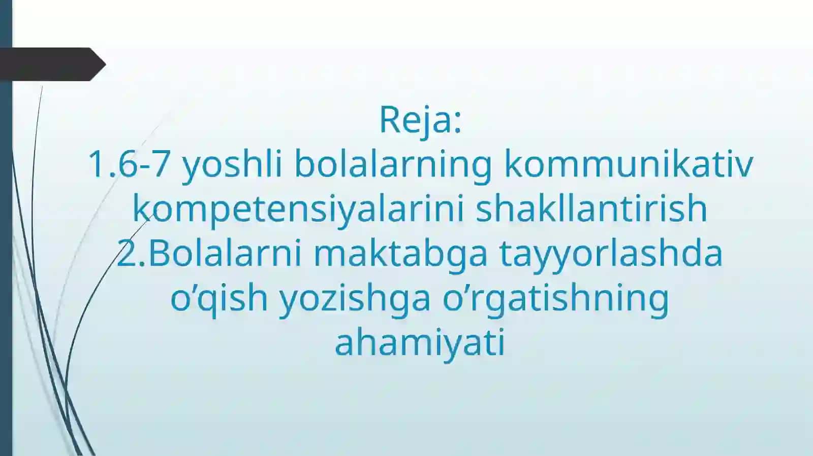 Nutq, o'qish, yozish malakalarini shakllantirishning maktabga tayyorlashdagi ahamiyati 2