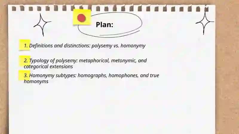Polysemy and homonymy as linguistic phenomena 2