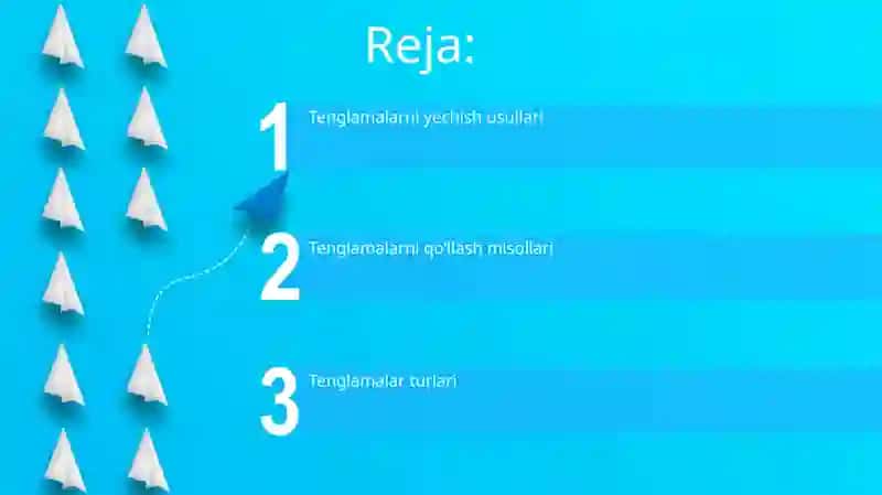 7 sinf darsligidan tenglamalar 2