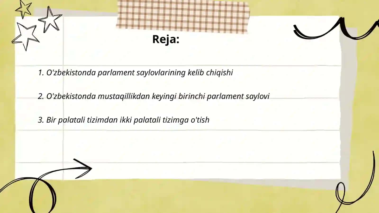 O'zbekistonda parlamentga o'tkazilgan saylov tarixi 2