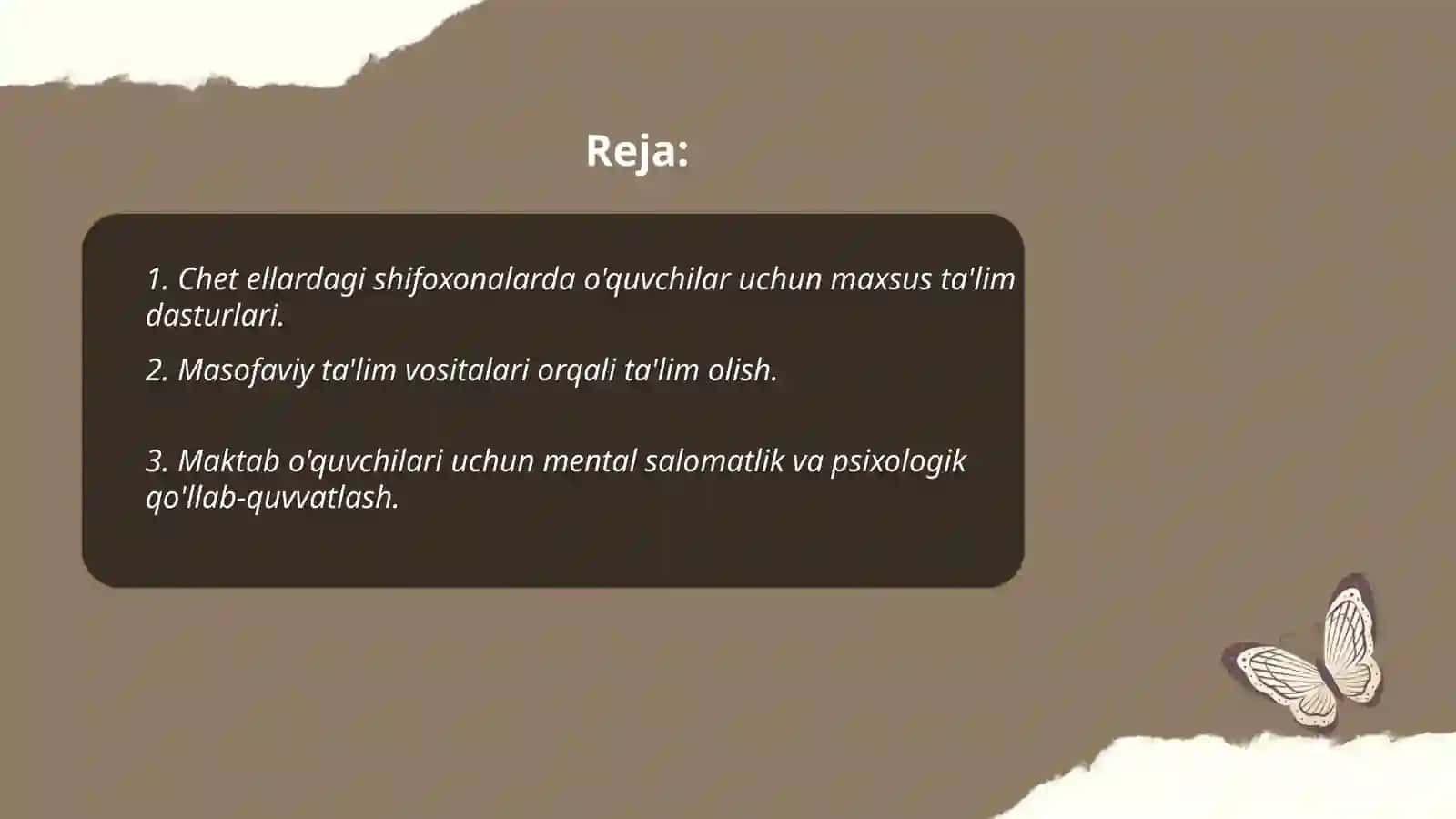 Chet ellardagi shifoxonalarda uzoq davolanuvchi maktab oʻquvchilarining taʼlimi 2